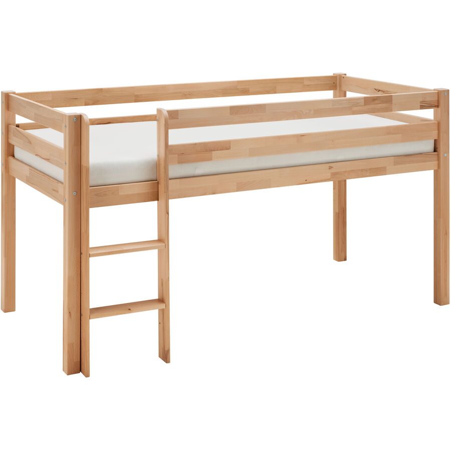 Kinderbett Pino Braun Holz 90 x 200 cm - Farbe: buche - Kinderbett