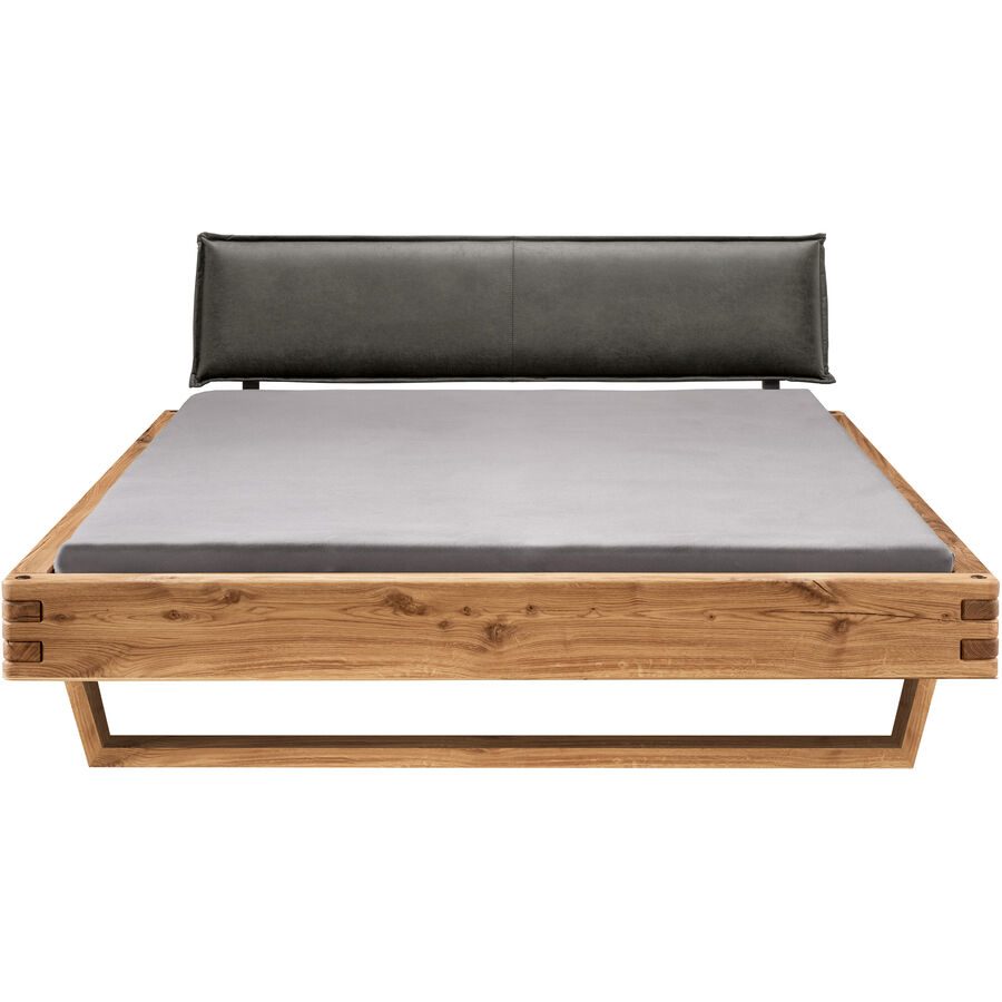 Bett Tepo Braun Holz 180 x 200 cm - Farbe: natur geölt - Material: Wildeiche - Bett