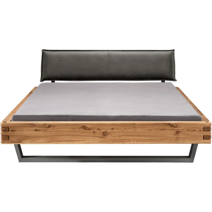 Bett Tepo Braun Holz 160 x 200 cm - Farbe: natur geölt - Material: Wildeiche - Bett