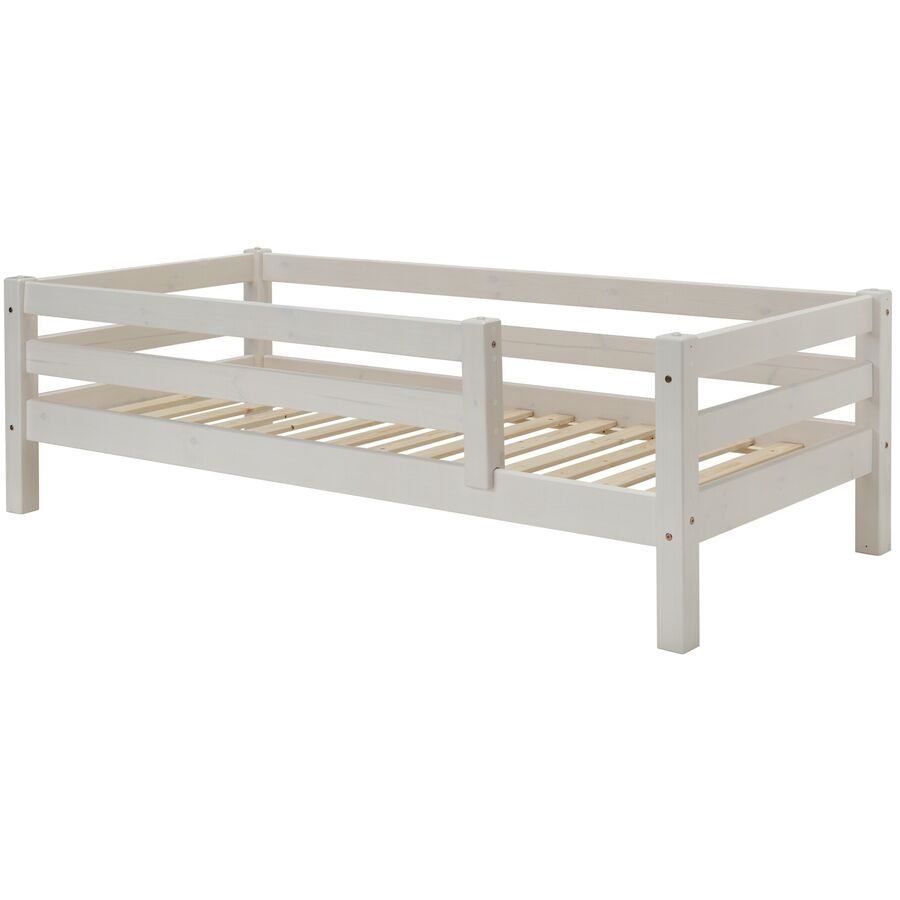 Kinderbett Iris Weiss Holz 90 x 200 cm - Material: Kiefer - Kinderbett