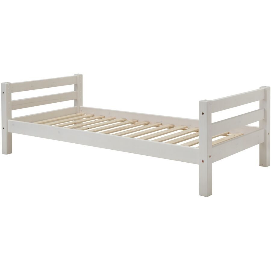 Kinderbett Iris Weiss Holz 140 x 200 cm - Material: Kiefer - Kinderbett