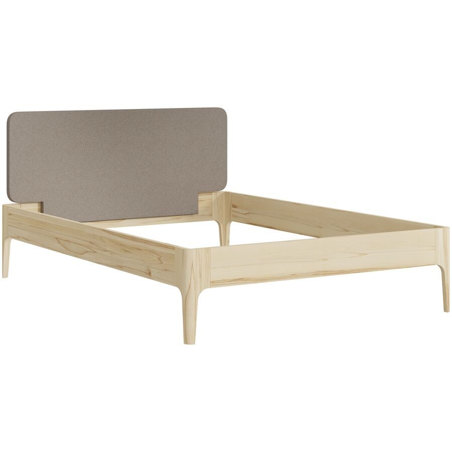 Bett Lund Braun Holz 140 x 200 cm - Farbe: Kernbuche - Material: Massivholz - Möbel Konfigurator: Traummöbel individuell zusammenstellen - Bett