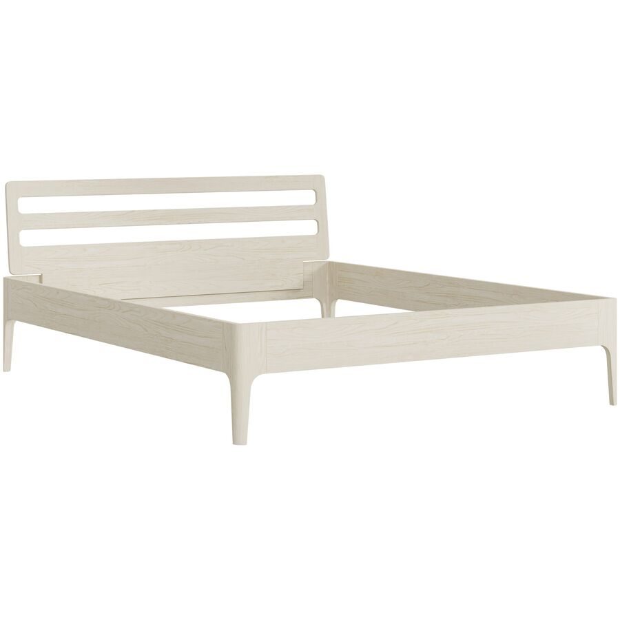 Bett Lund Braun Holz 160 x 200 cm - Farbe: Asteiche - Material: Massivholz - Möbel Konfigurator: Traummöbel individuell zusammenstellen - Bett