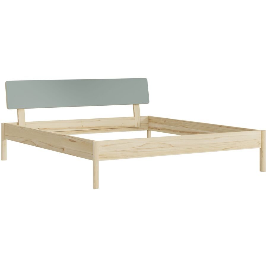 Bett Lund Braun Holz 180 x 200 cm - Farbe: Kernbuche - Material: Massivholz - Möbel Konfigurator: Traummöbel individuell zusammenstellen - Bett