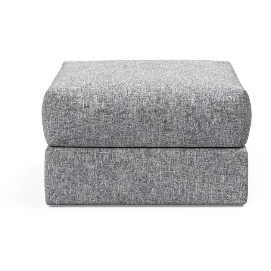 Hocker Corno Grau Stoff 75 cm 45 cm - Farbe: lichtgrau - Hocker