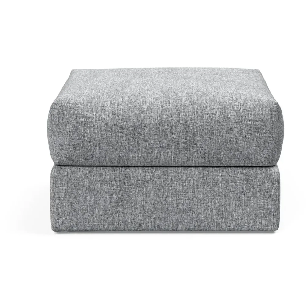 Hocker Corno Grau Stoff 75 cm 45 cm - Farbe: lichtgrau - Hocker