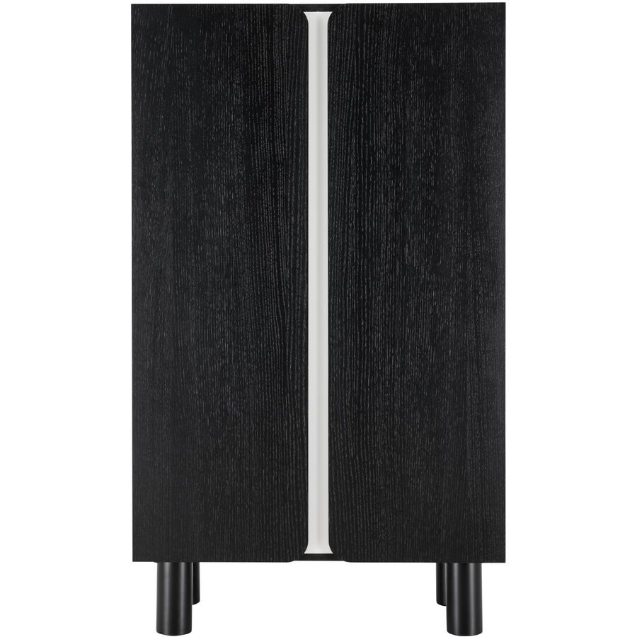 Highboard Roula Schwarz Holz 80 cm 137 cm - Material: Eiche - Highboard