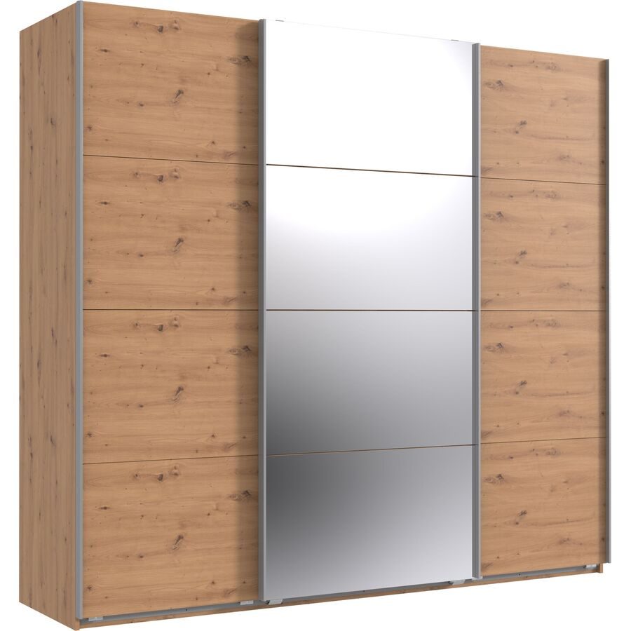 Kleiderschrank Neord Braun Holz 225 cm 64 cm 208 cm - Farbe: Eiche Nachbildung - Material: Holzwerkstoff - Kleiderschrank