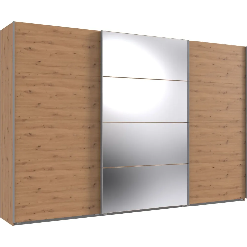 Kleiderschrank Neord Braun Holz 360 cm 64 cm 236 cm - Farbe: Eiche Nachbildung - Material: Holzwerkstoff - Kleiderschrank