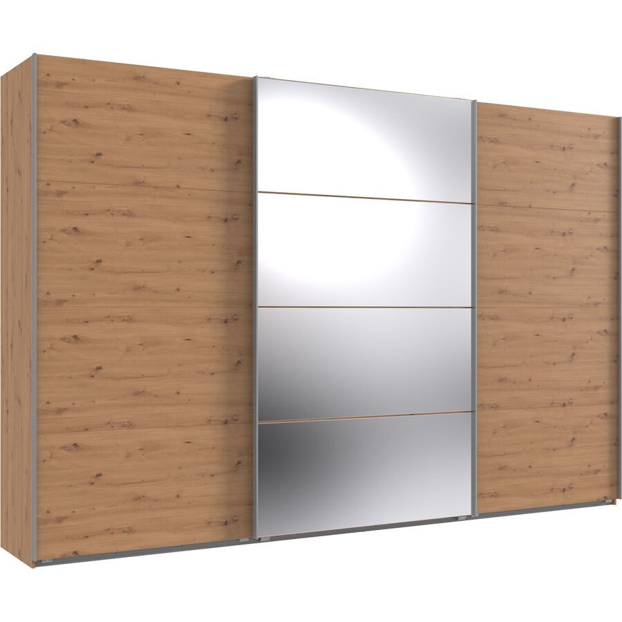 Kleiderschrank Neord Braun Holz 360 cm 64 cm 236 cm - Farbe: Eiche Nachbildung - Material: Holzwerkstoff - Kleiderschrank