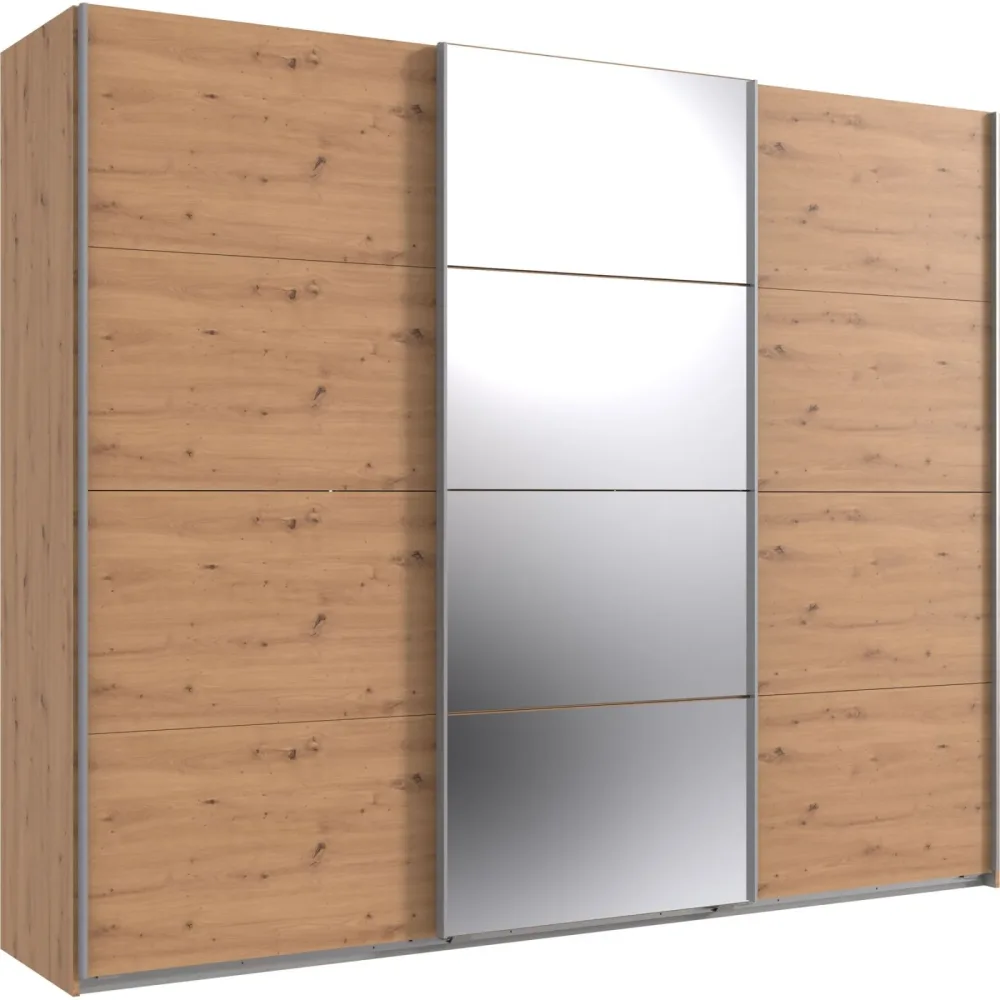 Kleiderschrank Neord Braun Holz 270 cm 64 cm 236 cm - Farbe: Eiche Nachbildung - Material: Holzwerkstoff - Kleiderschrank