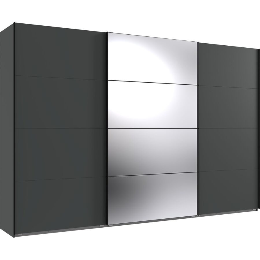 Kleiderschrank Neord Grau Holz 360 cm 64 cm 236 cm - Farbe: graphit - Material: Holzwerkstoff - Kleiderschrank