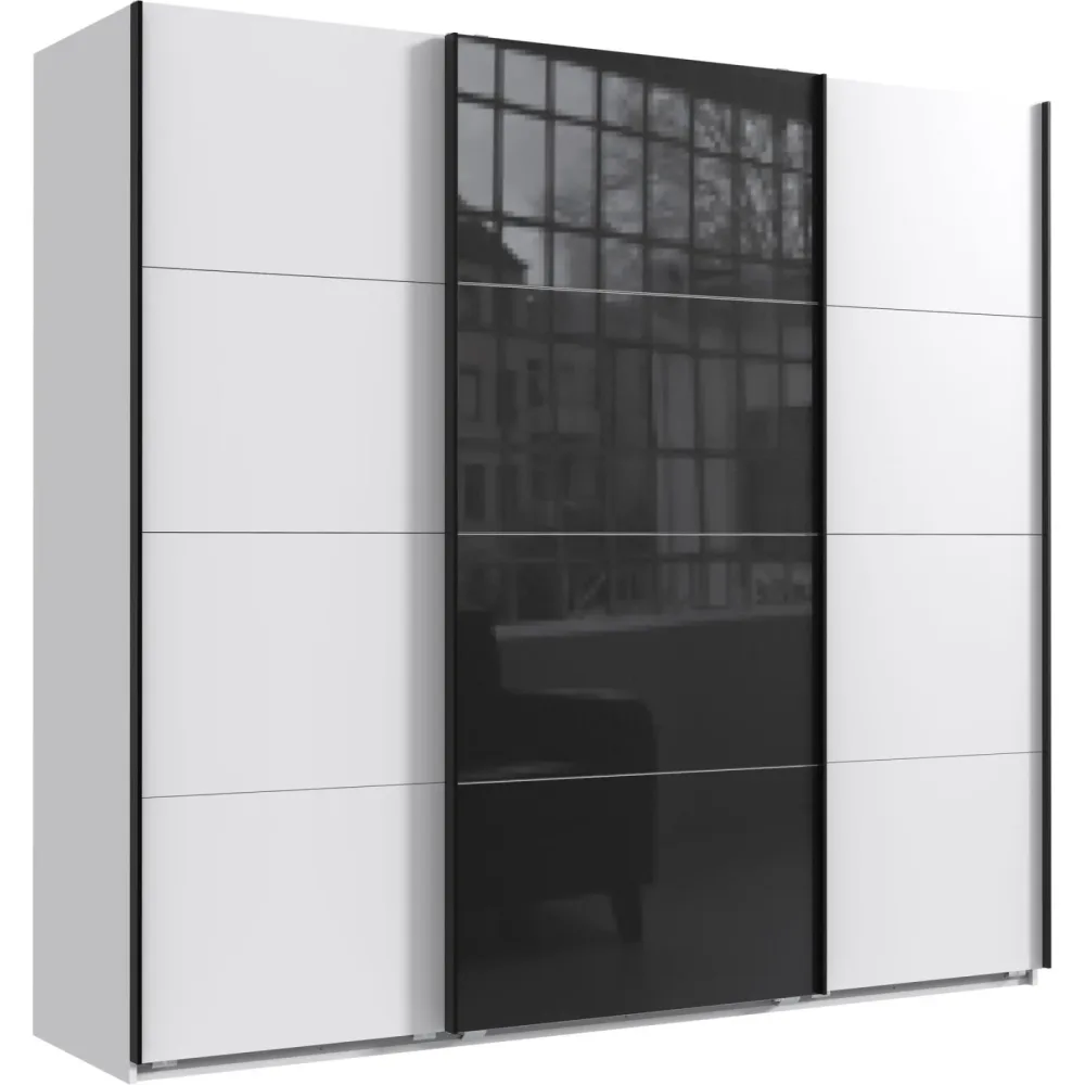 Kleiderschrank Neord Weiss Holz 225 cm 64 cm 208 cm - Material: Holzwerkstoff - Kleiderschrank