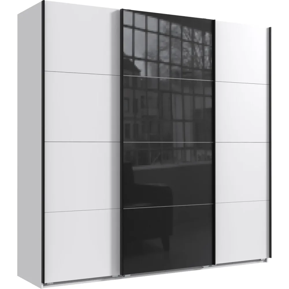 Kleiderschrank Neord Weiss Holz 225 cm 64 cm 236 cm - Material: Holzwerkstoff - Kleiderschrank