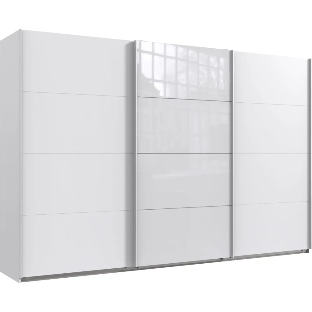 Kleiderschrank Neord Weiss Holz 313 cm 64 cm 208 cm - Material: Holzwerkstoff - Kleiderschrank