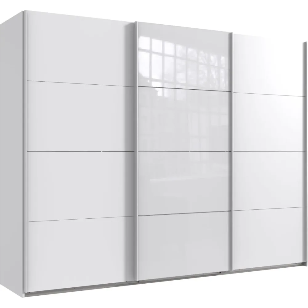 Kleiderschrank Neord Weiss Holz 270 cm 64 cm 208 cm - Material: Holzwerkstoff - Kleiderschrank