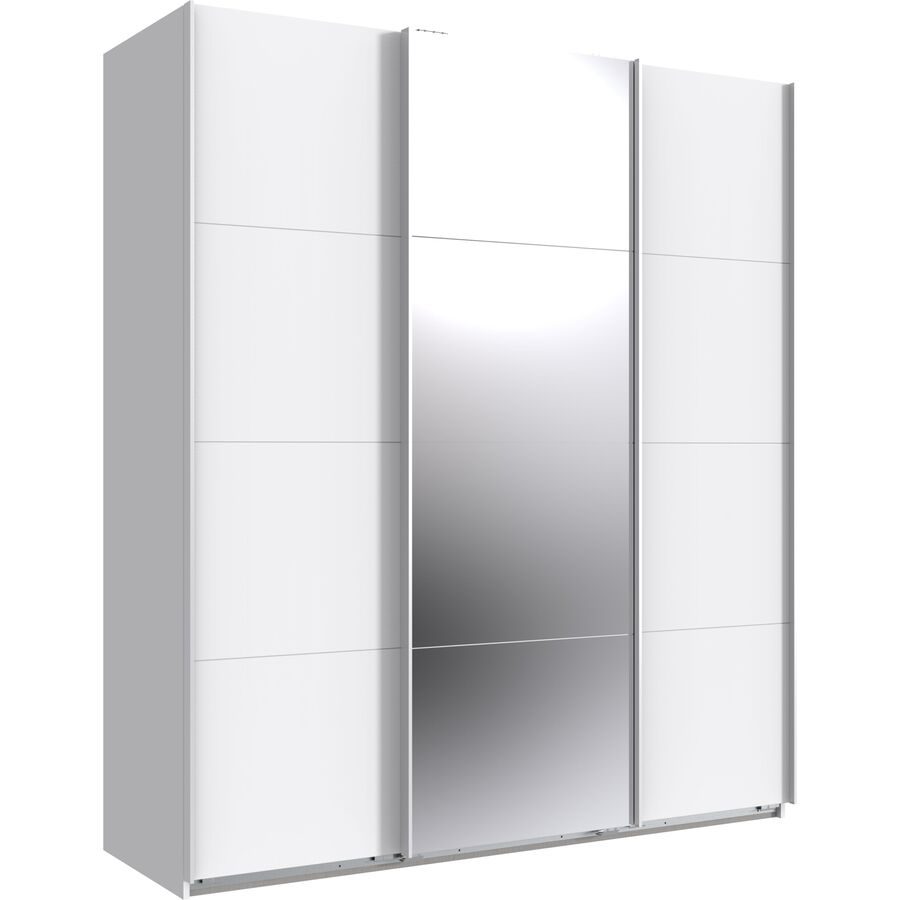 Kleiderschrank Neord Weiss Holz 180 cm 64 cm 208 cm - Material: Holzwerkstoff - Kleiderschrank
