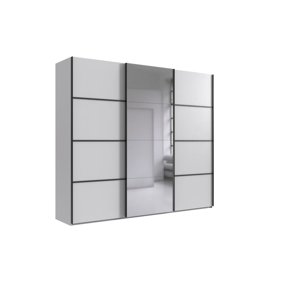 Kleiderschrank Jurky Weiss Holz 270 cm 64 cm 208 cm - Material: Holzwerkstoff - Kleiderschrank