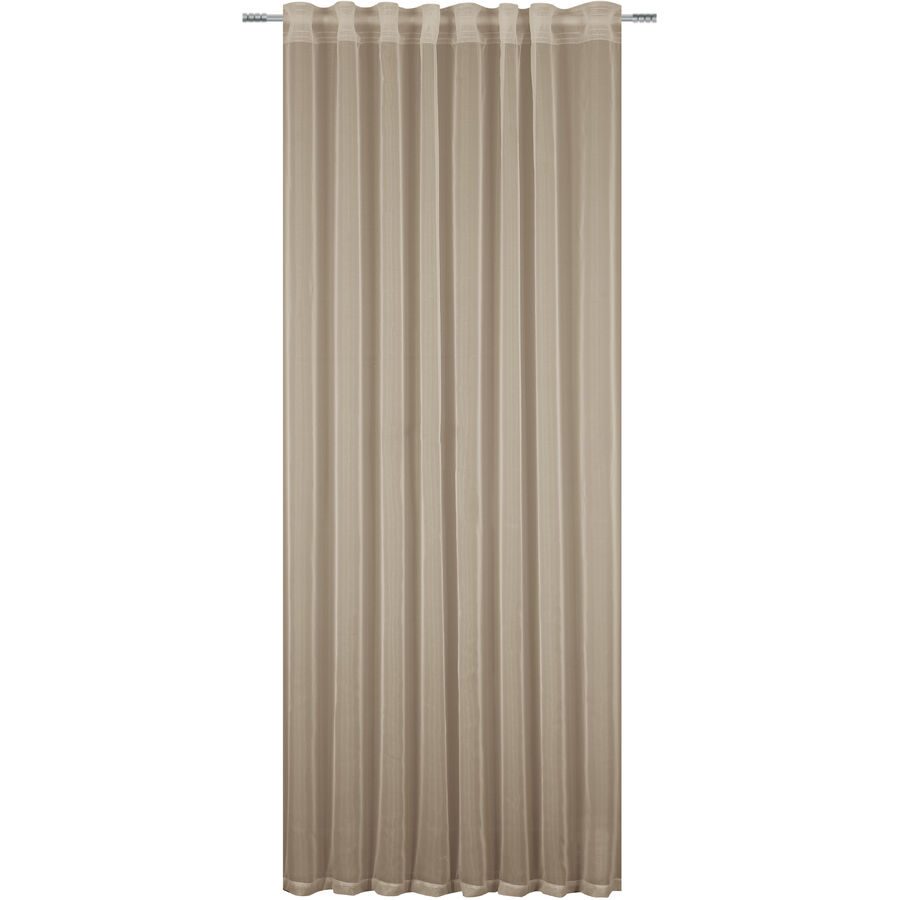 Fertigvorhang Voile Mia 135x260cm taupe - Material: 100% Polyester - Vorhang