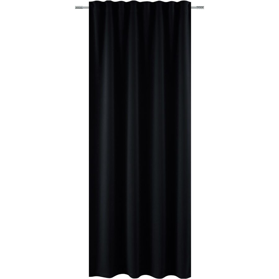 Fertigvorh. Dimout Eva 135x260cm schwarz - Material: 100% Polyester - Vorhang