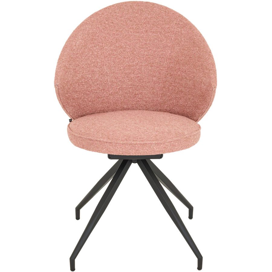 Stuhl Willisau Bosa Stoff rosa drehbar - Schweizer Möbelhersteller - Stuhl