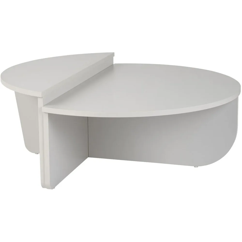 Salontisch Georis Grau Holz 90 cm - Material: Holzwerkstoff - Salontisch