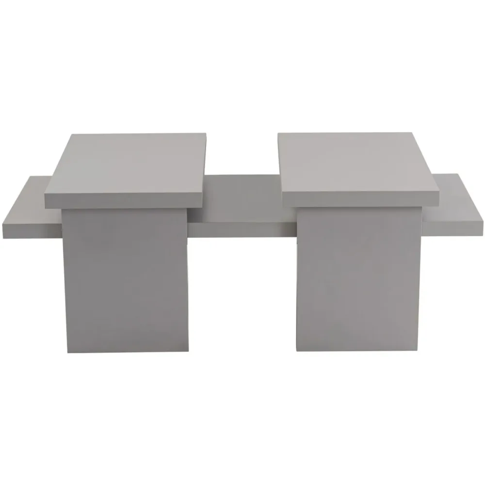 Salontisch Georis Grau Holz 25 cm - Material: Holzwerkstoff - Salontisch