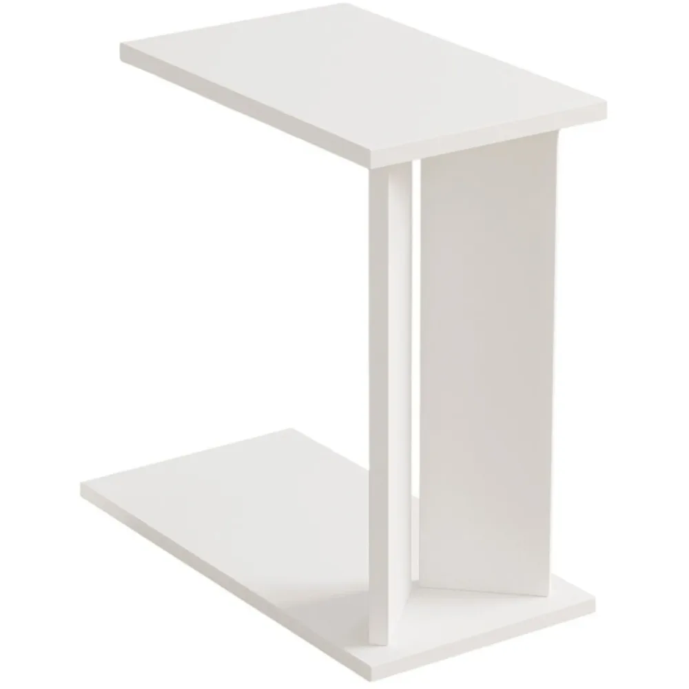 Beistelltisch Hylde Weiss Holz 25 cm - Material: Holzwerkstoff - Beistelltisch