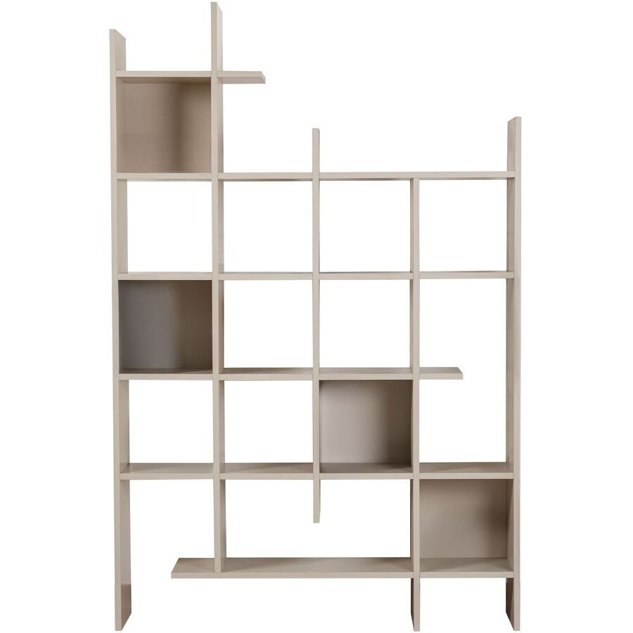 Bücherregal Georis Beige Holz 122 cm 188 cm - Farbe: sand - Material: Holzwerkstoff - Bücherregal