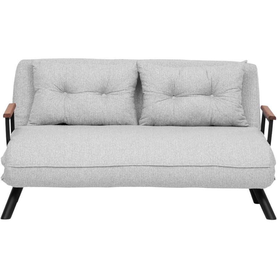 Bettsofa Foldbar Grau Stoff 133 cm 50 cm - Bettsofa
