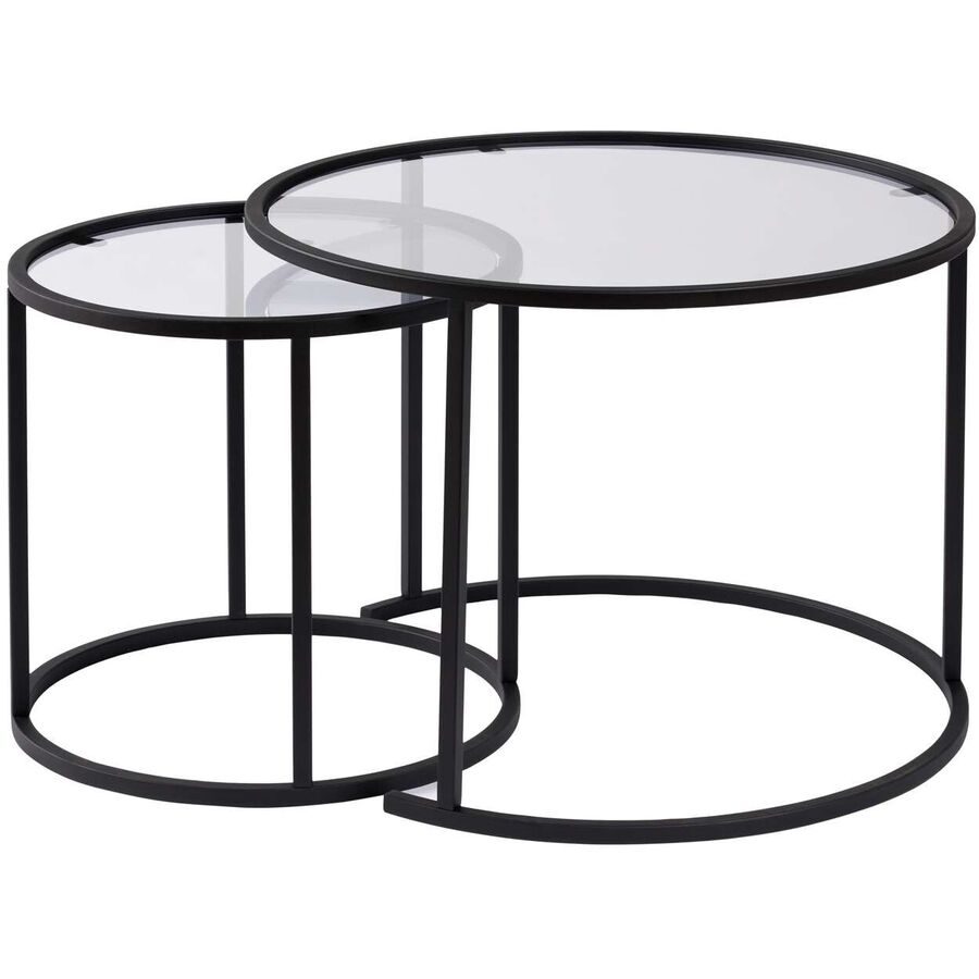 Georis Transparent/Schwarz Glas/Metall 60 cm