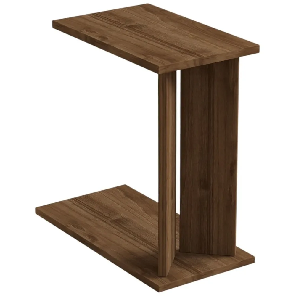 Beistelltisch Hylde Braun Holz 25 cm - Farbe: Walnuss - Material: Holzwerkstoff - Beistelltisch