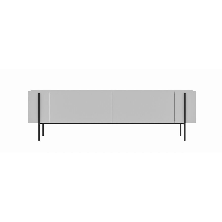 TV-Möbel Hector Weiss Holz 160 cm 45.6 cm 31.4 cm - Material: Holzwerkstoff - TV-Möbel