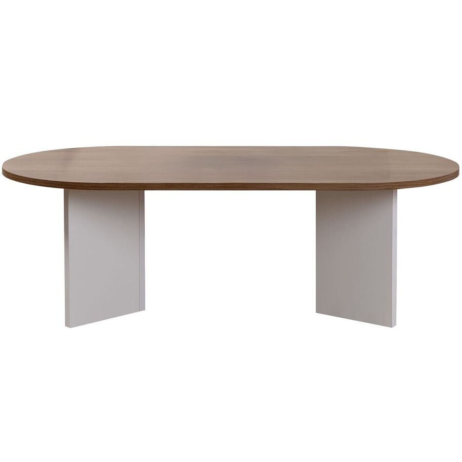 Salontisch Georis Braun/Weiss Holz 119 cm - Farbe: weiss/braun - Material: Holzwerkstoff - Salontisch