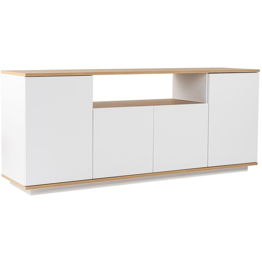 Sideboard Georis Braun Holz 180 cm 75 cm - Farbe: eiche - Material: Holzwerkstoff - Sideboard
