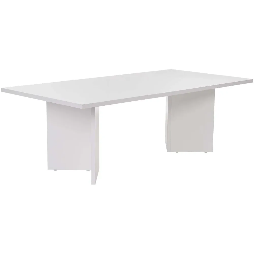 Salontisch Georis Weiss Holz 119 cm - Material: Holzwerkstoff - Salontisch