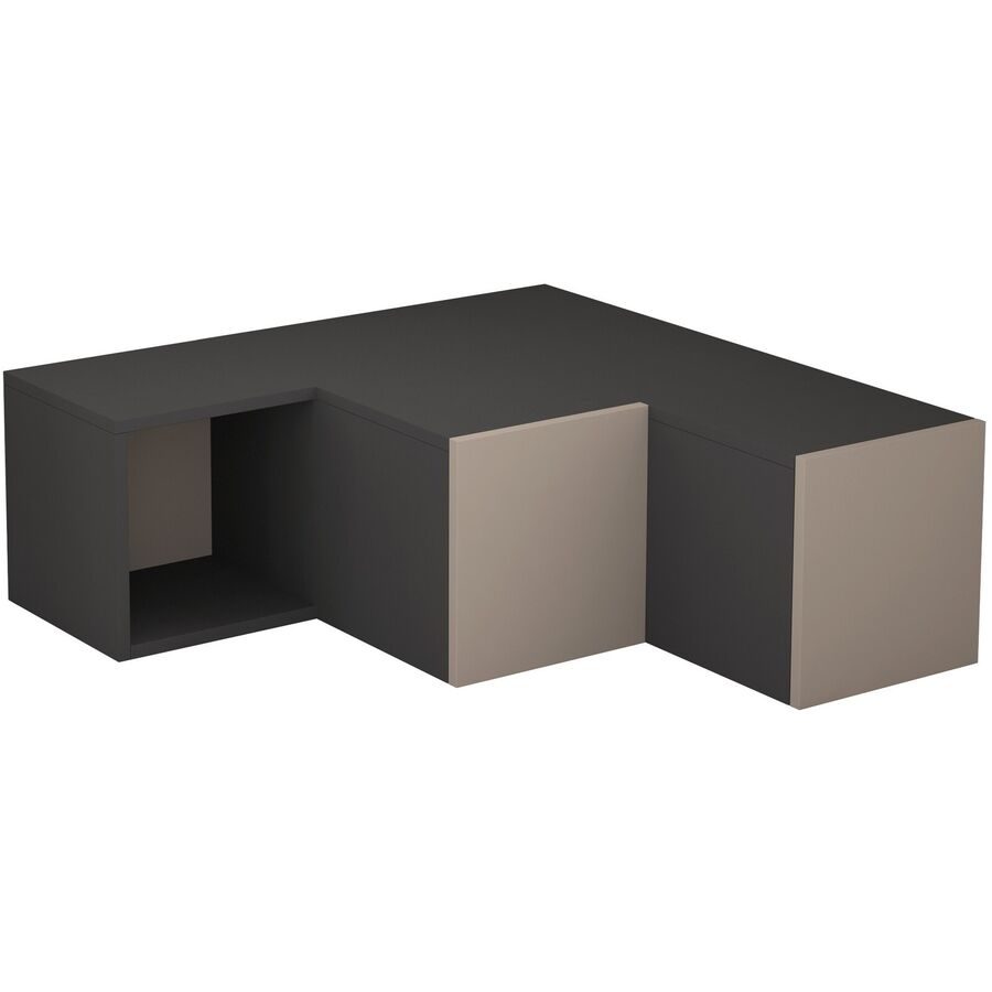 TV-Möbel Cubus Grau Holz 90 cm 32 cm 92 cm - Farbe: anthrazit - Material: Holzwerkstoff - TV-Möbel