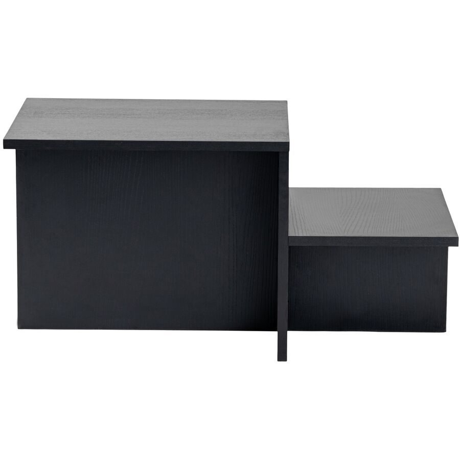 Salontisch Georis Schwarz Holz 80 cm - Material: Holzwerkstoff - Salontisch