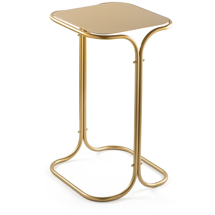 Beistelltisch Blank Gold Metall 30 cm - Beistelltisch