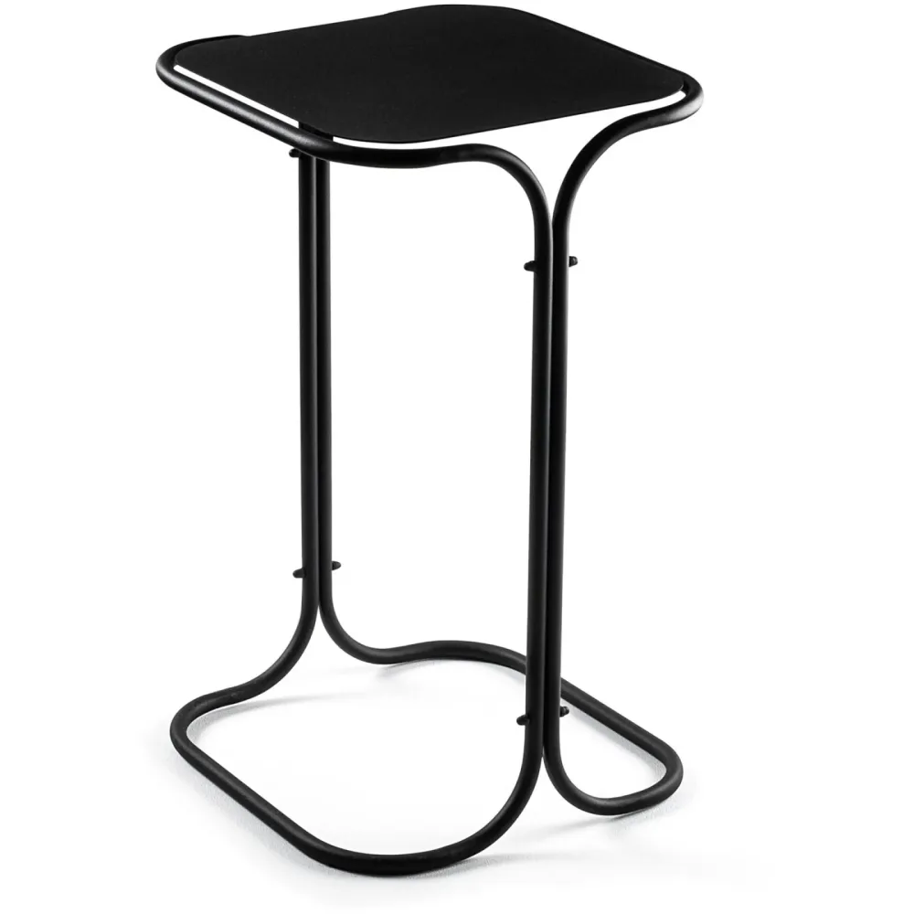Beistelltisch Blank Schwarz Metall 30 cm - Beistelltisch
