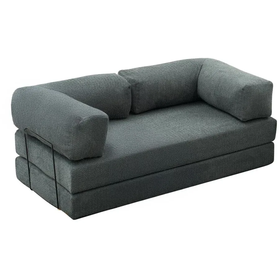 Bettsofa Foldbar Grün Polyester 190 cm 95 cm - Bettsofa