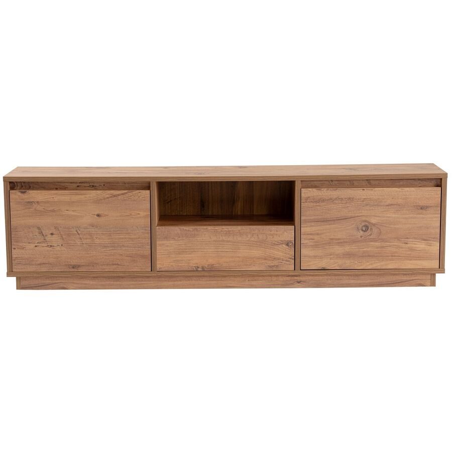 TV-Möbel Georis Braun Holz 160 cm 42 cm 29.5 cm - Farbe: Kiefer - Material: Holzwerkstoff - TV-Möbel