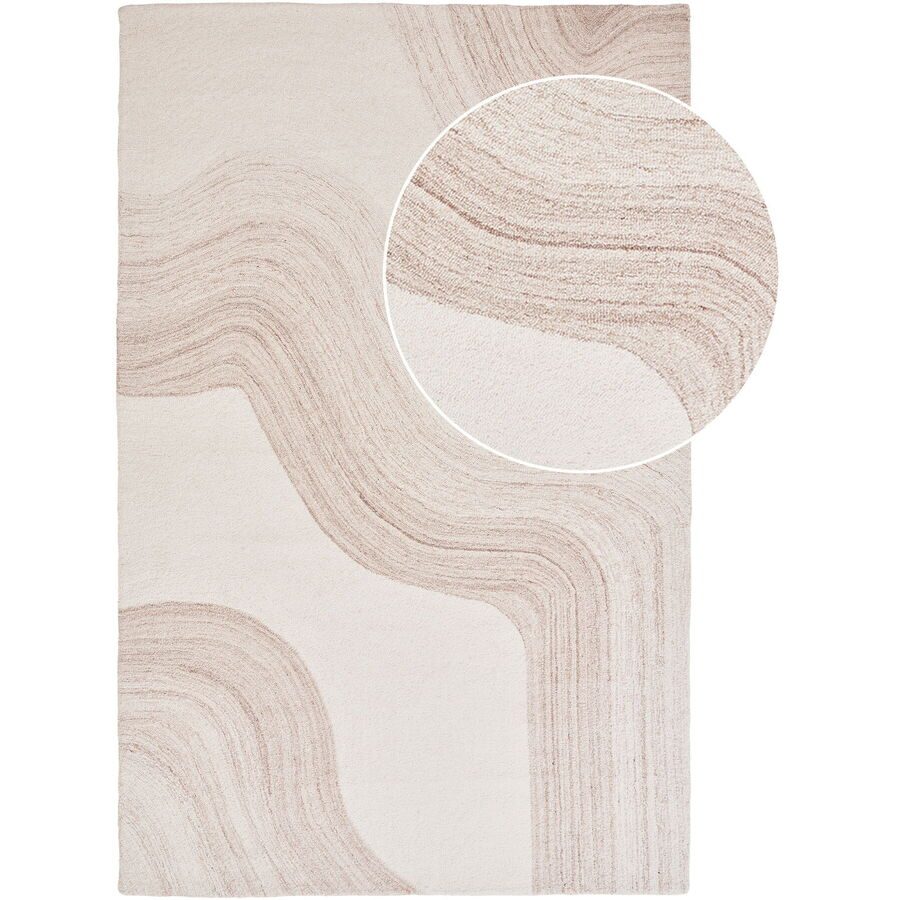 Teppich Carmia Beige Wolle 200 cm 300 cm - Farbe: ivory/beige - Teppich