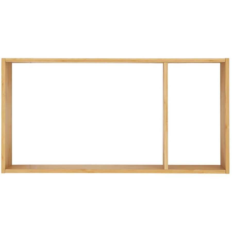 Wandregal Yolira Braun Bambus 70 cm 35.5 cm - Farbe: Nature - Wandregal
