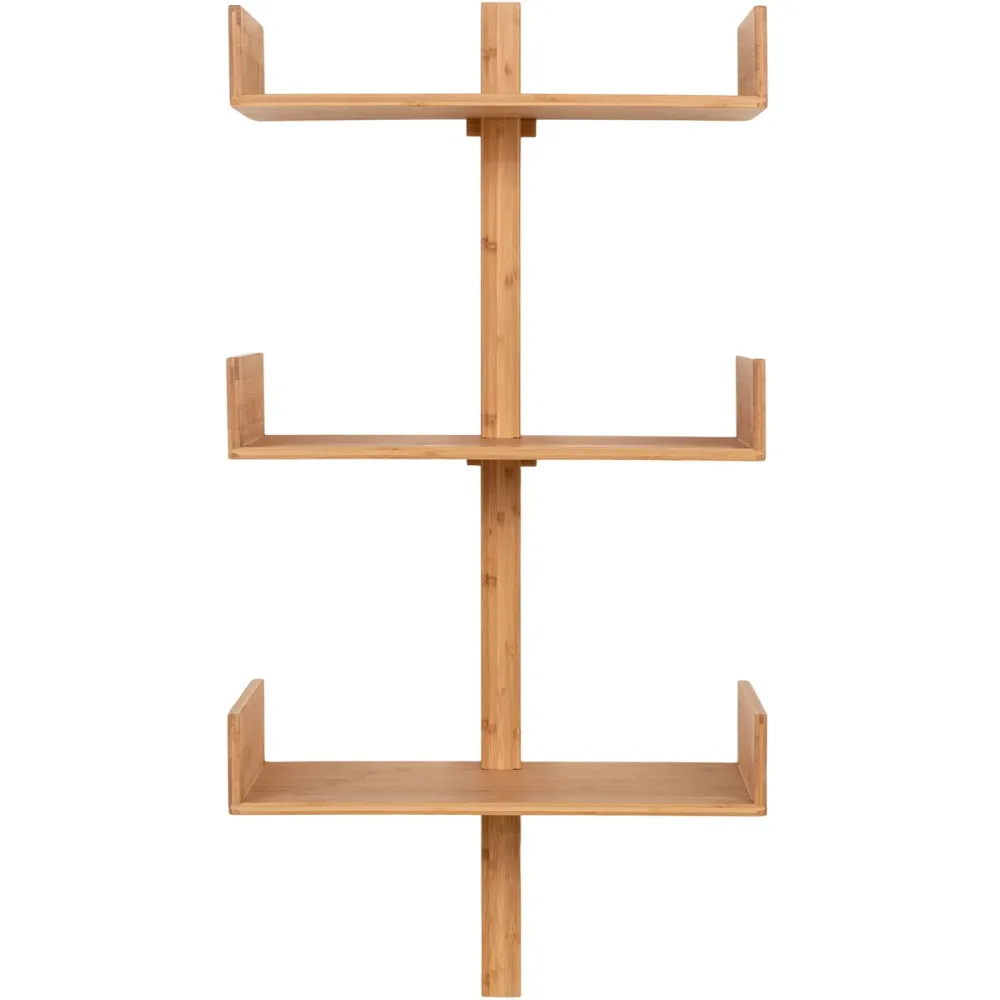 Wandregal Ozana Braun Bambus 50 cm 102 cm - Farbe: Nature - Wandregal