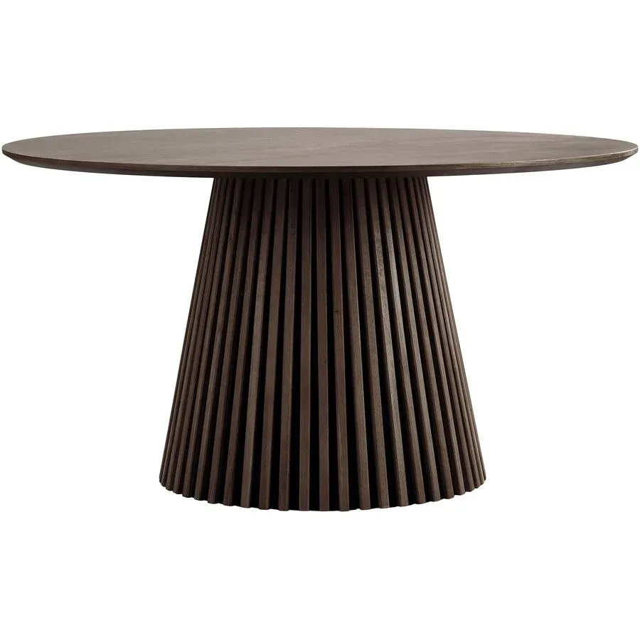 Esstisch Aunira Braun Holz/MDF 140 cm - Farbe: Dunkelbraun - Material: Eiche Furniert, MDF - Esstisch