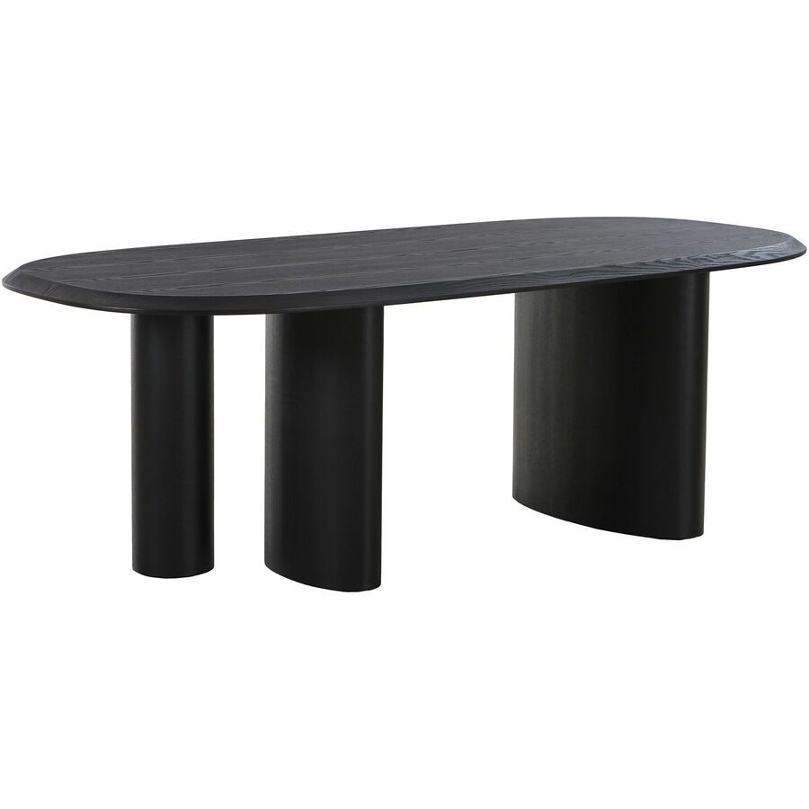 Esstisch Vireon Schwarz Holz 100 cm - Material: MDF - Esstisch