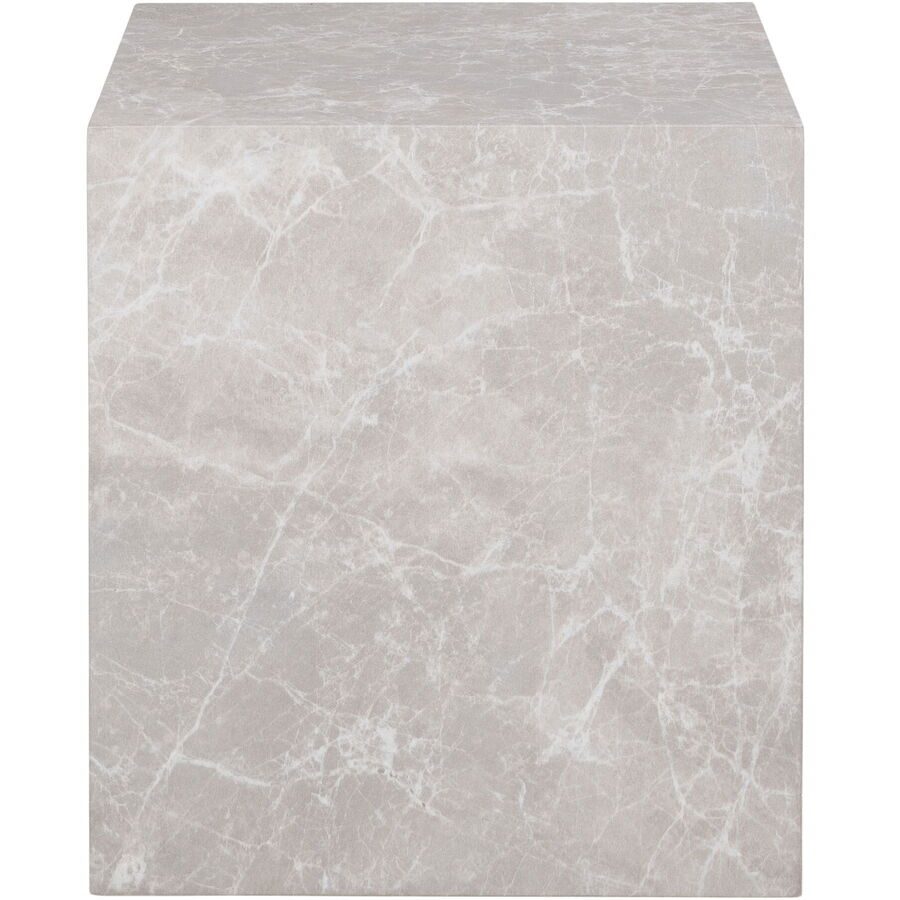 Beistelltisch Zolano Grau Holz 40 cm - Farbe: marmor grau - Material: MDF - Beistelltisch
