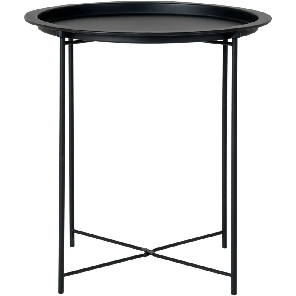Beistelltisch Xendia Schwarz Stahl 47 cm - Beistelltisch