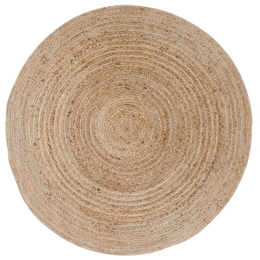 Teppich Runavo Beige Jute 120 cm 120 cm - Farbe: Nature - Teppich